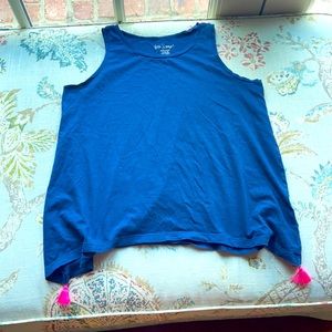 Navy blue Lilly Pulitzer tank, with tassels.